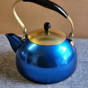 Vintage Hoyang Norway Tea Kettle Ilovan Kjelen 951-1,6L Blue